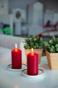 AURA Świeca Walec Biała 38h sw60/120-090 9