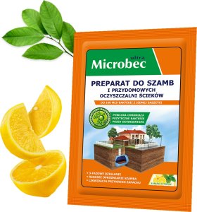 BROS - Microbec ULTRA 25g zapach cytryny - preparat do szamb - 18 szt. 2