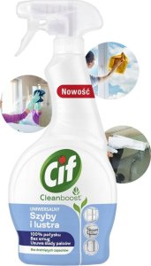 CIF Cleanboost Uniwersalny Płyn Do Szyb i Luster 500ml 2