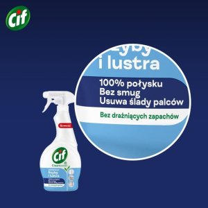CIF Cleanboost Uniwersalny Płyn Do Szyb i Luster 500ml 9