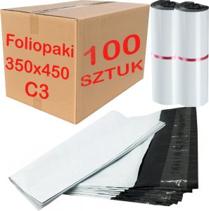 Foliopaki Kurierskie Białe C3 350x450mm - 100 szt. 1