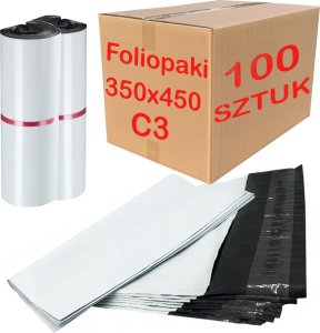 Foliopaki Kurierskie Białe C3 350x450mm - 100 szt. 10