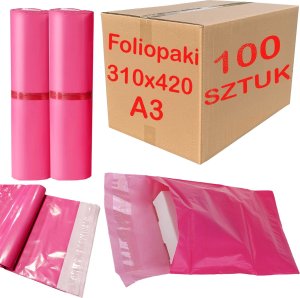 Foliopaki Kurierskie Różowe A3 310x420mm - 100 szt. 13