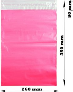 Foliopaki Kurierskie Różowe B4 260x350mm - 1000 szt. 15