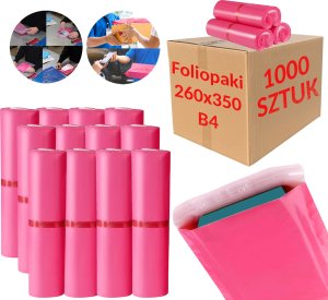 Foliopaki Kurierskie Różowe B4 260x350mm - 1000 szt. 2