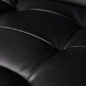 Krzesło biurowe Fotel biurowy z podnóżkiem czarny 4