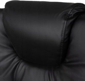 Krzesło biurowe Fotel biurowy z podnóżkiem czarny 5