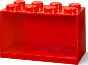 LEGO - Półka w kształcie klocka z ośmioma wypustkami - Czerwona 4