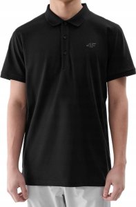 KOSZULKA 4F POLÓWKA POLO MĘSKA KOSZULKA Z KOŁNIERZYKIEM CZARNA TSM367 r. M 3