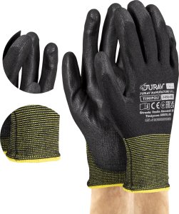 Rękawice Robocze Czarne J-TIMIPOLI_BB (10 - XL) 4