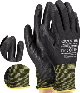 Rękawice Robocze Czarne J-TIMIPOLI_BB - 12 Par (10 - XL) 4