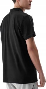 KOSZULKA 4F POLÓWKA POLO MĘSKA KOSZULKA Z KOŁNIERZYKIEM CZARNA TSM367 r. L 4