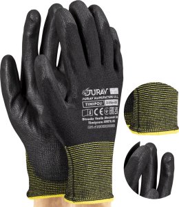 Rękawice Robocze Czarne J-TIMIPOLI_BB - 120 Par (9 - L) 6