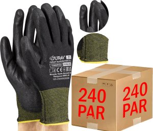 Rękawice Robocze Czarne J-TIMIPOLI_BB - 240 Par (8 - M) 7