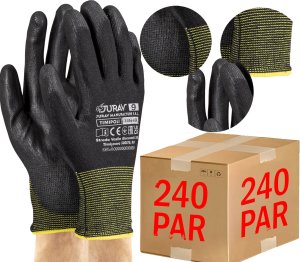 Rękawice Robocze Czarne J-TIMIPOLI_BB - 240 Par (8 - M) 8