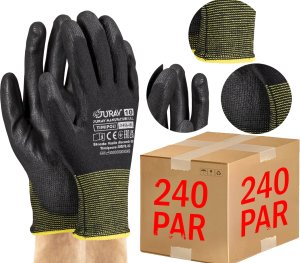 Rękawice Robocze Czarne J-TIMIPOLI_BB - 240 Par (8 - M) 9