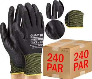 Rękawice Robocze Czarne J-TIMIPOLI_BB - 240 Par (9 - L) 2