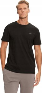 KOSZULKA MĘSKA 4F GŁADKA TSHIRT CZARNY BAWEŁNA PREZENT r. S 1