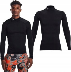 KOSZULKA MĘSKA UNDER ARMOUR CZARNA WARSTWA TERMOAKTYWNA GOLF ZIMA 1366072 S 1