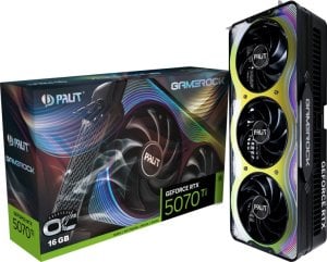 Karta graficzna Palit GeForce RTX 5070 Ti GameRock OC 16GB GDDR7 DLSS4 (NE7507TH19T2-GB2030G) 1