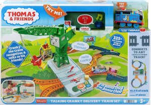 Mattel Kolejka z torami Tomek i przyjaciele Thomas & friends Dźwięki Dźwig HRC47 1
