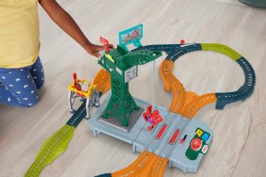 Mattel Kolejka z torami Tomek i przyjaciele Thomas & friends Dźwięki Dźwig HRC47 6