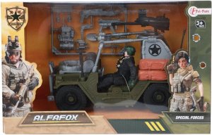 *****Zestaw militarny jeep+żołnierz 06087 1