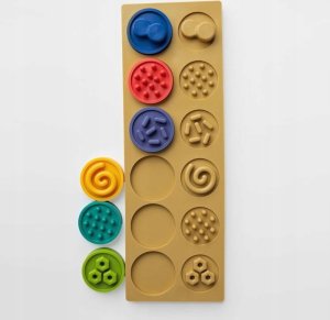 Puzzle sensoryczne kółeczka XL 840 68406 5