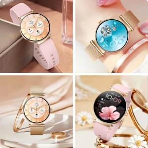 SMARTWATCH ZEGAREK DLA KOBIETY ROZMOWY MENU PL ZDROWIE ZESTAW DWÓCH PASKÓW 14