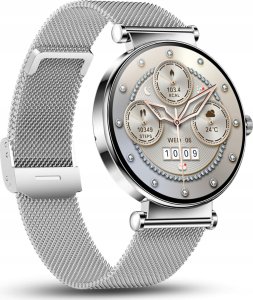 SMARTWATCH ZEGAREK DLA KOBIETY ROZMOWY MENU PL ZDROWIE ZESTAW DWÓCH PASKÓW 2