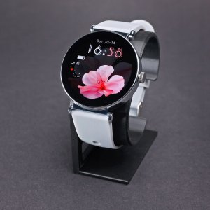 SMARTWATCH ZEGAREK DLA KOBIETY ROZMOWY MENU PL ZDROWIE ZESTAW DWÓCH PASKÓW 5