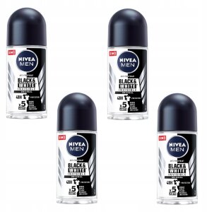 Antyperspirant męski NIVEA MEN Black White 4szt 1