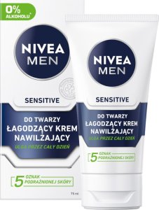 NIVEA MEN SENSITIVE Żel do mycia twarzy 100ml + Krem łagodzący 75ml 2