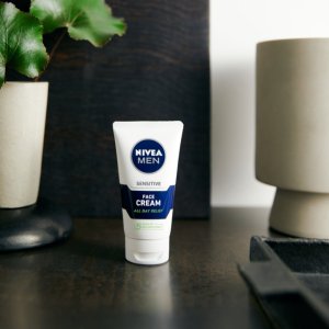 NIVEA MEN SENSITIVE Żel do mycia twarzy 100ml + Krem łagodzący 75ml 4