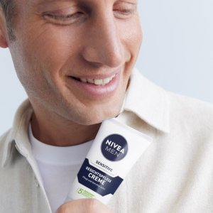 NIVEA MEN SENSITIVE Żel do mycia twarzy 100ml + Krem łagodzący 75ml 5