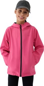 Kurtka dla dziewczynki softshell 4F F305 różowa 4FJWSS25TSOFF305 54S 146cm 1