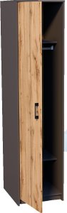 Meble-Bestseller Szafa Słupek Sz07 Grafit-Wotan 55x45x193 cm 3