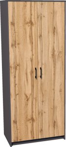 Meble-Bestseller Szafa Dwudrzwiowa Sz05 Grafit-Wotan 193x85x55 cm 2