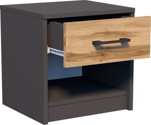 Meble-Bestseller Szafka Nocna SN01 Grafit-Wotan 45x39x35 cm 3