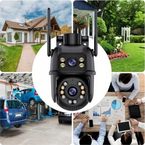PODWÓJNA KAMERA OBROTOWA WIFI IP SMART ZEWNĘTRZNA 6MPX DETEKCJA 4K ALARM [K-15] 5