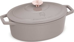 EMALIOWANA BRYTFANNA ŻELIWNA 30cm BERLINGER HAUS BH-6541 TAUPE 1