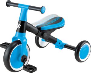 GLOBBER mokomasis triratukas Learning Trike, mėlynas, 735101 1
