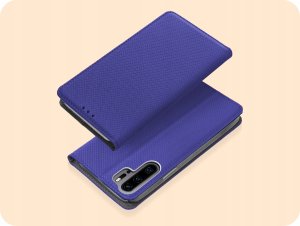 ETUI Z KLAPKĄ DO HUAWEI P30 PRO GRANATOWE MAGNETYCZNE ZAMYKANE KABURA CASE 2