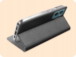 Hello Case ETUI Z KLAPKĄ DO MOTOROLA MOTO G05 / G15 / E15 CZARNE ZAMYKANE MAGNETYCZNE 5