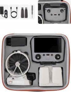 Futerał XL HARD Case Osłona Etui Pokrowiec Walizka na Pilot i Dron DJI FLIP / FP-B958-C / Pomarańczowy 4