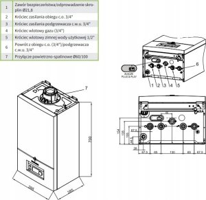 Piec gazowy De Dietrich kocioł kondensacyjny jednofunkcyjny MCR4 24 7857045 3