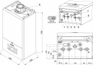 De Dietrich kocioł kondensacyjny dwufunkcyjny MCR4 24/29 MI 7857048 5
