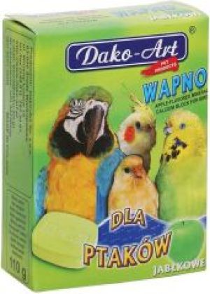 Dako-Art Wapno Dla Ptaków - Jabłko Duża Kostka 1szt. 110g 1