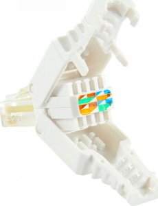 LOGON TWP8P8TP wtyczka RJ-45 Przezroczysty, Biały, Żółty 3