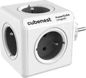 Cubenest - PowerCube, 0.1m, ORIGINAL USB, szara, POWERCUBE, 5 gniazd 1